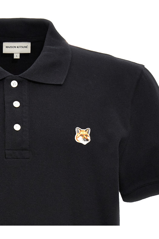 'Fox Head' polo shirt Black