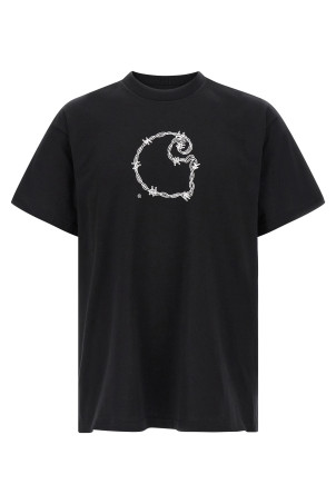 'Barbwire C' T-shirt Black