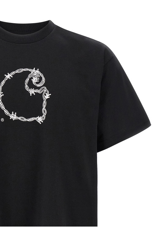 'Barbwire C' T-shirt Black