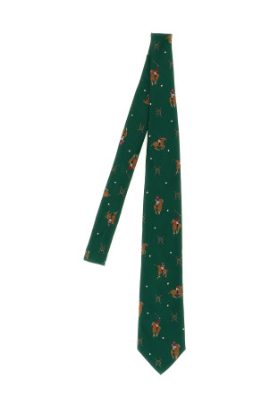 Silk tie Green