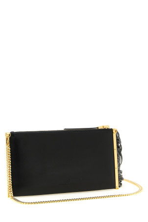 Fringed clutch Black