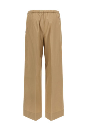 Grosgrain logo patch pants  Beige
