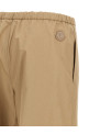 Grosgrain logo patch pants  Beige