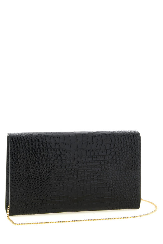 Envelope clutch bag Black