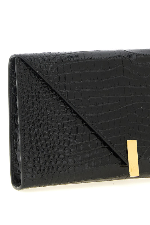 Envelope clutch bag Black