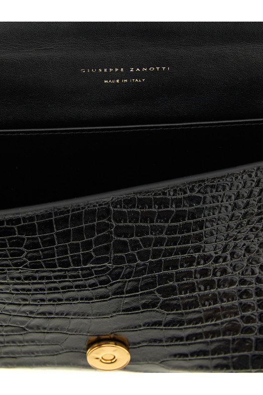 Envelope clutch bag Black