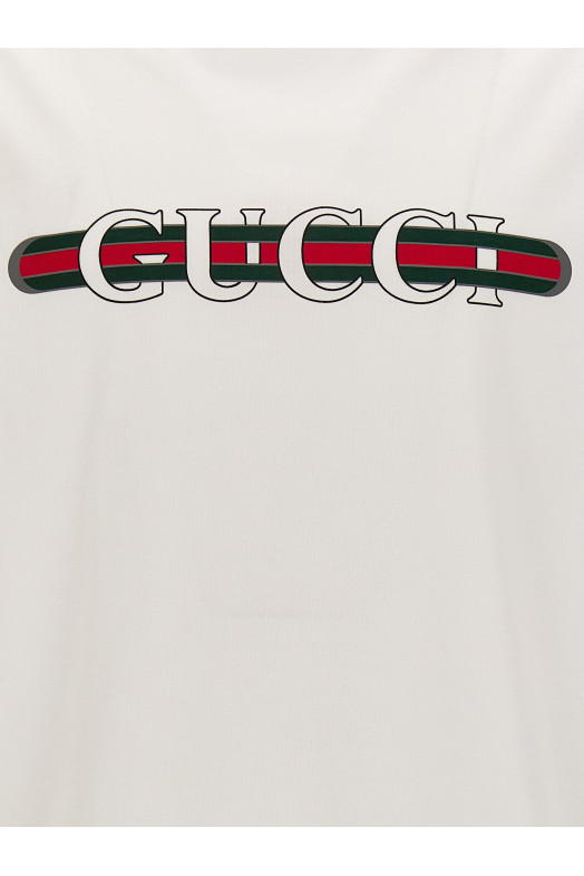 'Gucci Web' T-shirt White