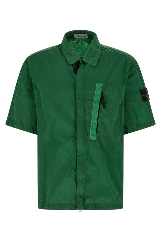 Overshirt Nylon Metal Green
