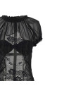 Lace tulle dress Black