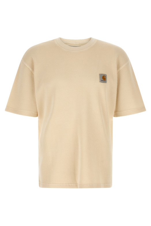 'Nelson Waffle' T-shirt Beige