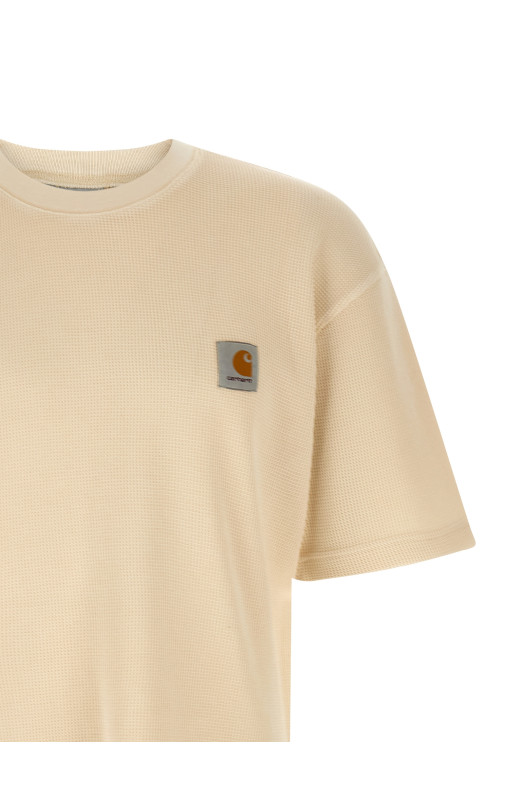 'Nelson Waffle' T-shirt Beige