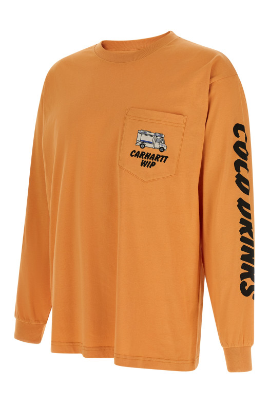 'Cold Drinks' T-shirt orange