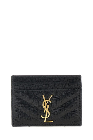 'Monogram' card holder Black
