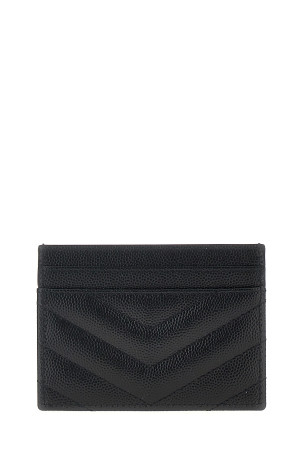 'Monogram' card holder Black