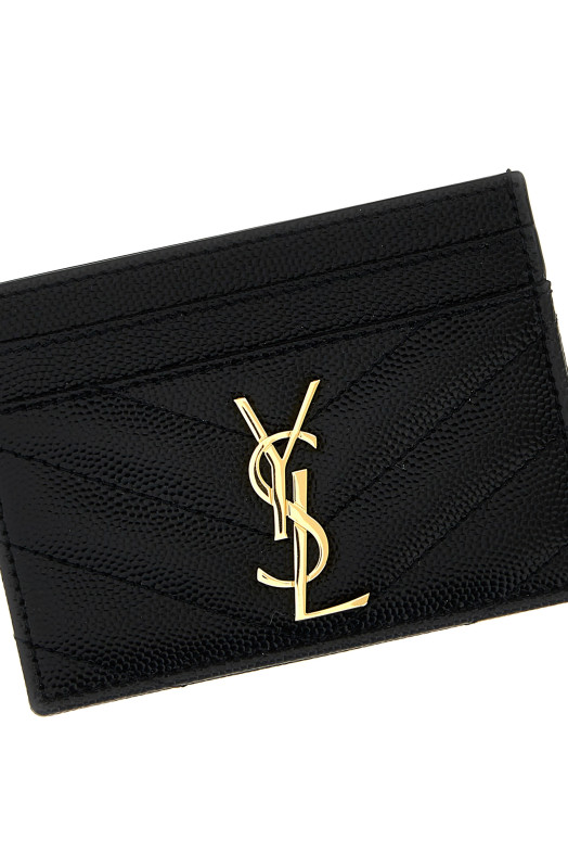 'Monogram' card holder Black