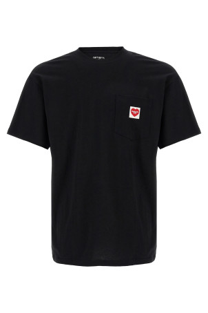 'Pocket Heart' T-shirt Black