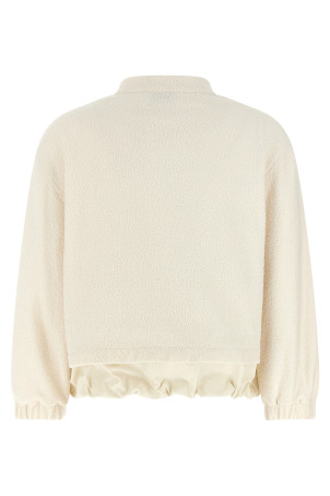Bouclé cardigan White