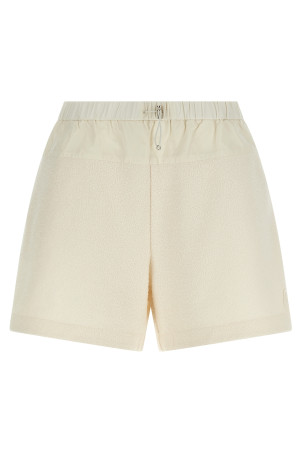 Bouclé shorts White