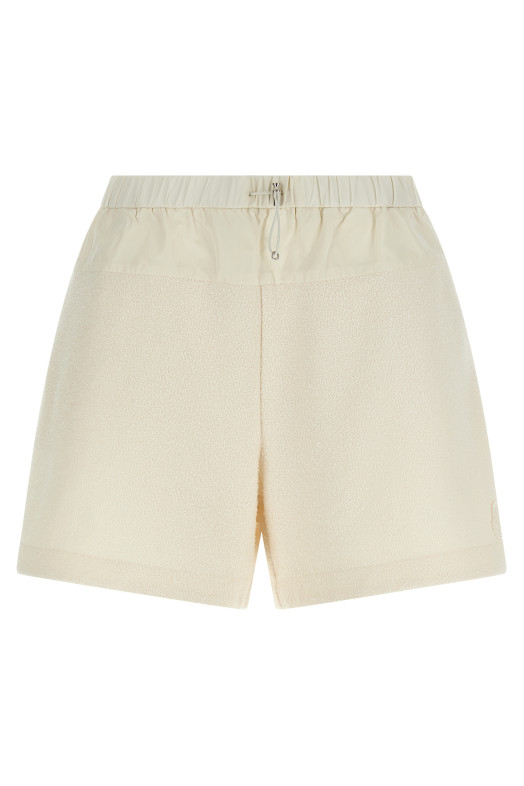 Bouclé shorts White