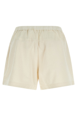 Bouclé shorts White