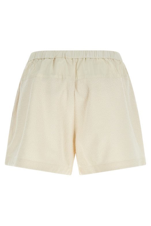 Bouclé shorts White
