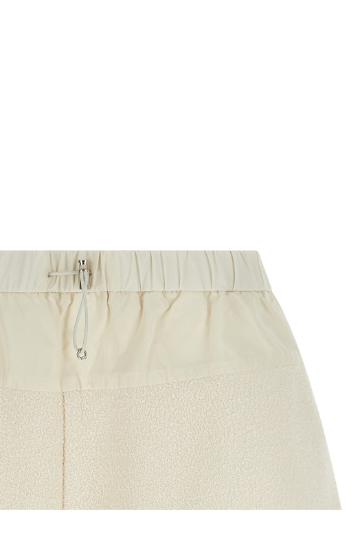 Bouclé shorts White