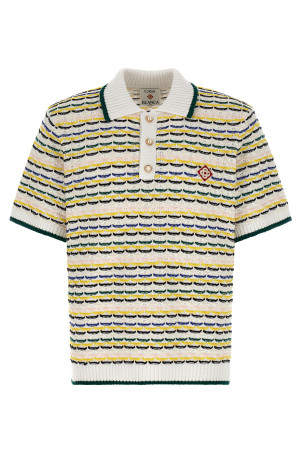 'Tuck Stitch' polo shirt Multicolor