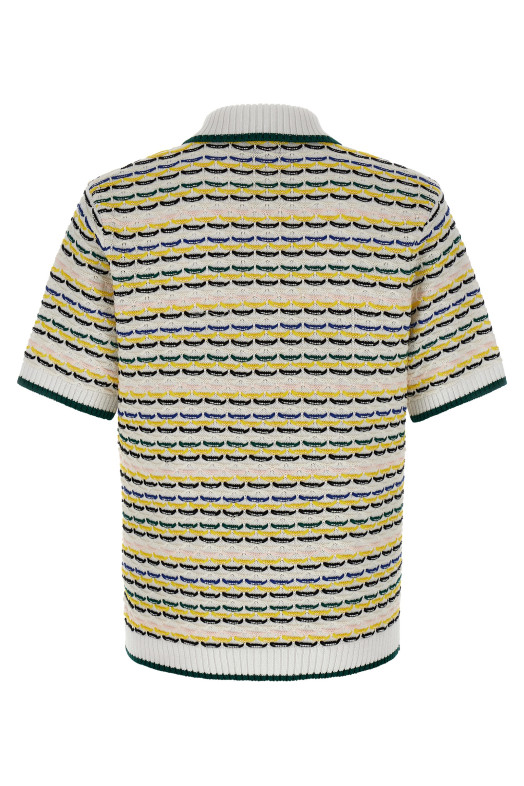 'Tuck Stitch' polo shirt Multicolor