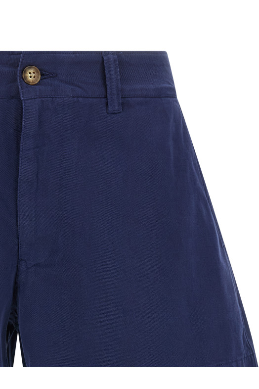 Cotton chino shorts Blue