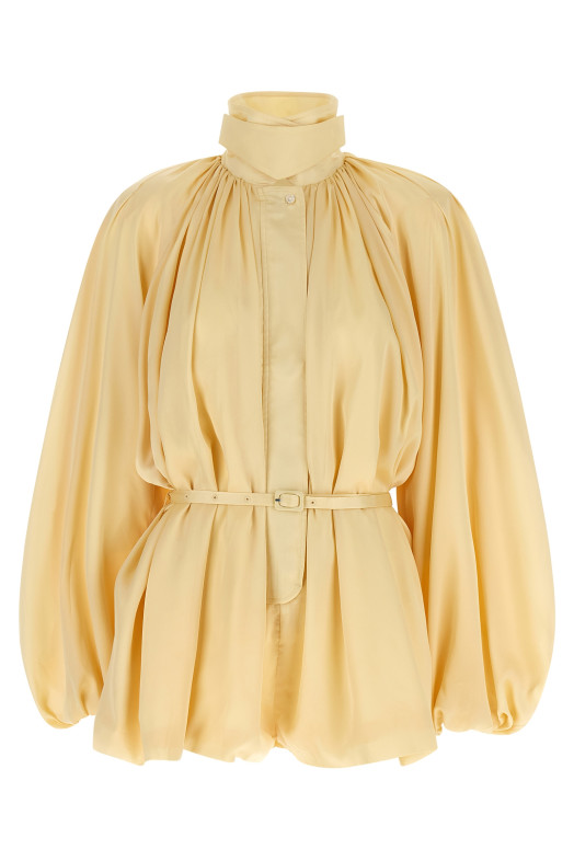 Chiffon jumpsuit Yellow