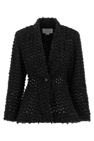 Bouclé blazer Black