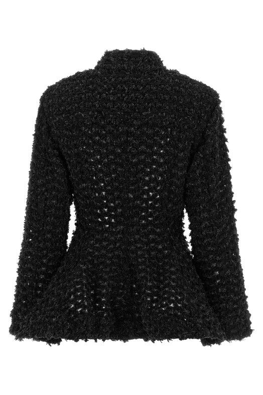 Bouclé blazer Black