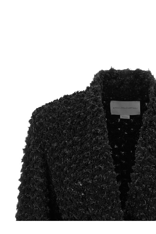 Bouclé blazer Black