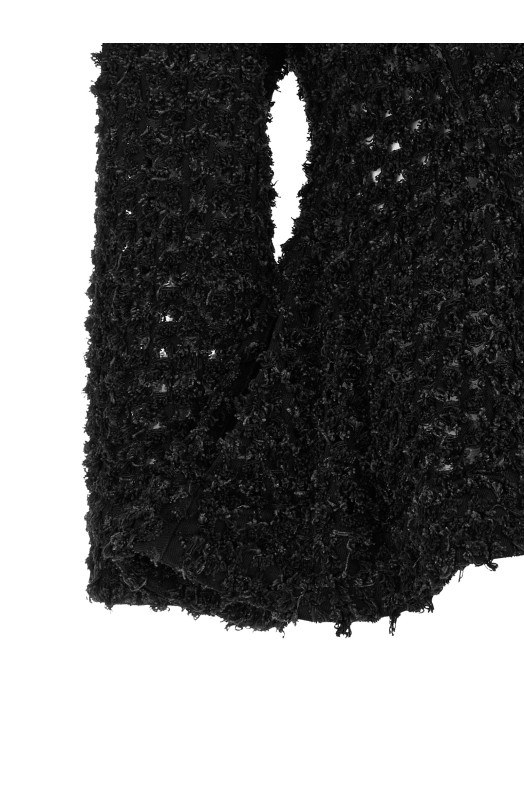 Bouclé blazer Black