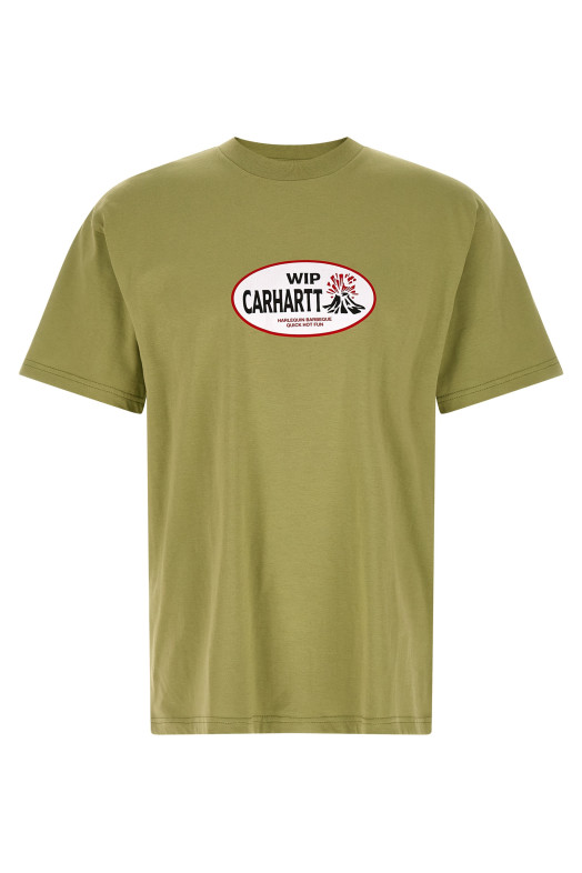'Harlequin BBQ' T-shirt Green