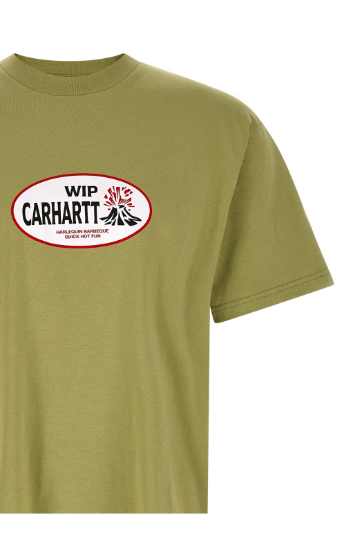 'Harlequin BBQ' T-shirt Green