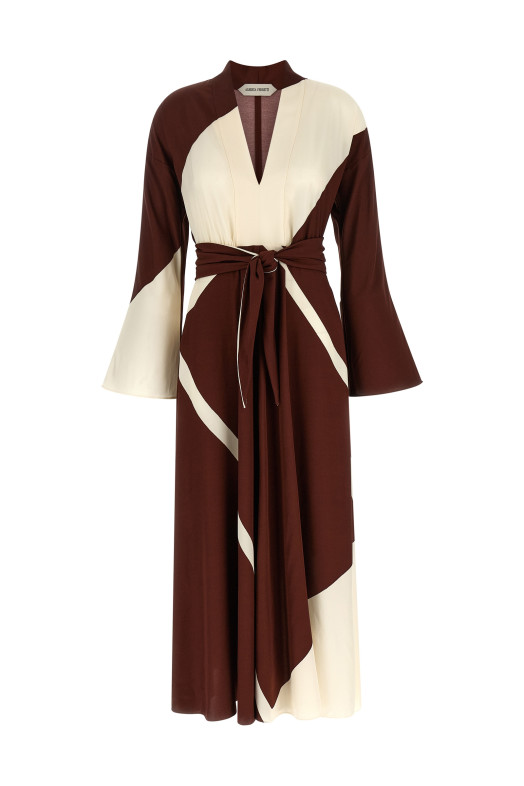 Printed dress Bordeaux