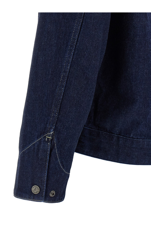 'Japanese Slub' jacket Blue