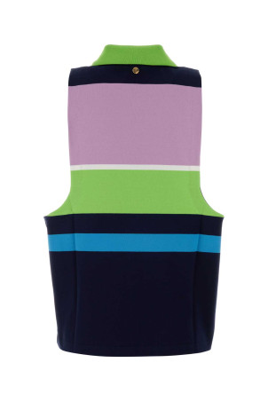 Embroidered cotton polo shirt VERSACE (10245081A17890)