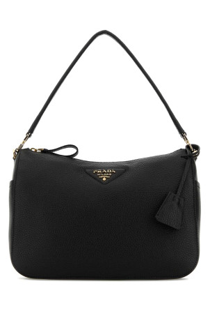 Black leather medium shoulder bag PRADA (1BC283VONO2DKV)
