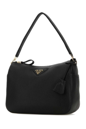 Black leather medium shoulder bag PRADA (1BC283VONO2DKV)