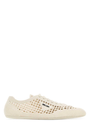 Ivory crochet sneakers PRADA (1E360OF0052F46)