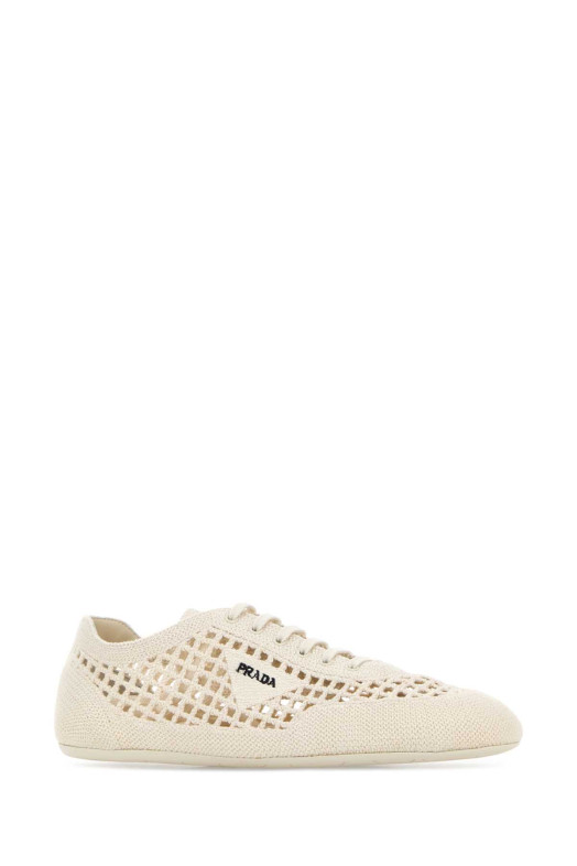 Ivory crochet sneakers PRADA (1E360OF0052F46)
