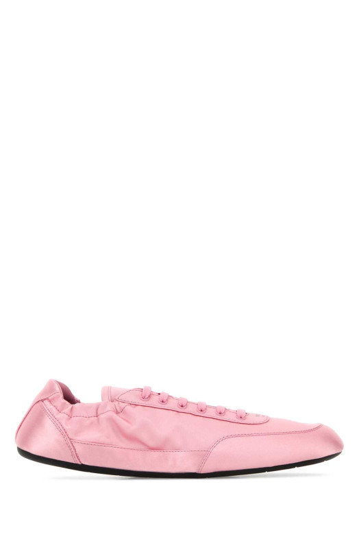 Pink satin Collapse sneakers PRADA (1E959NFB0052ALF)