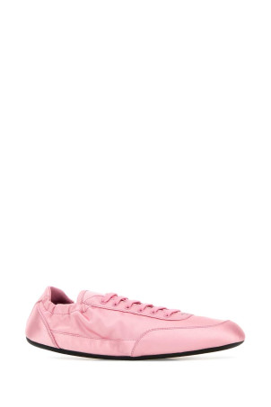 Pink satin Collapse sneakers PRADA (1E959NFB0052ALF)