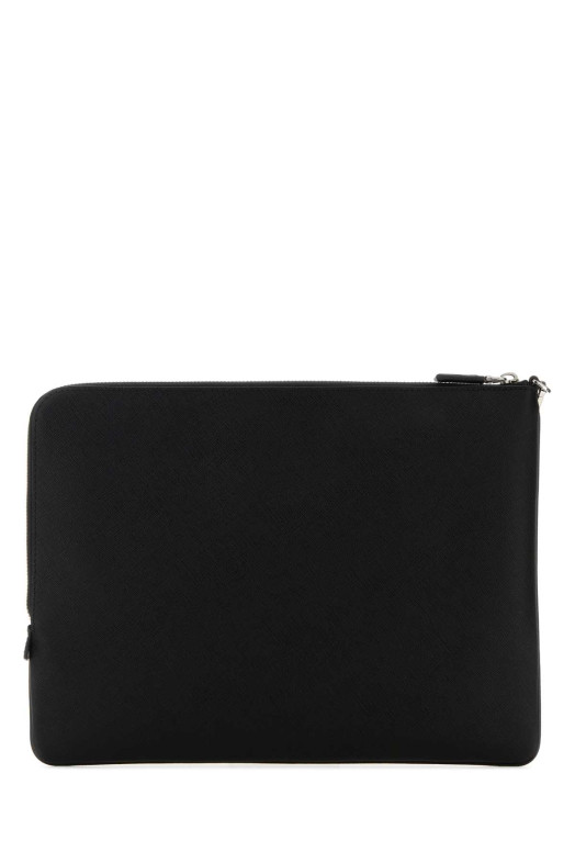 Black leather clutch Black PRADA (2NH023PN9)