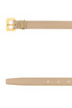 Cappuccino leather belt SAINT LAURENT (554465BOO0W)