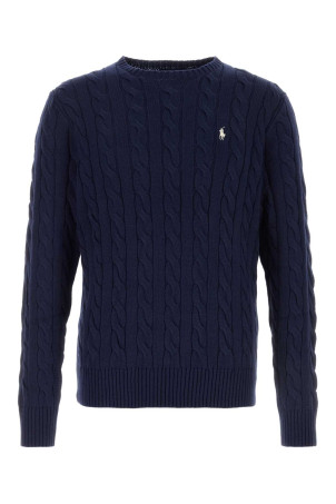 Navy blue cotton sweater POLO RALPH LAUREN (710775885)