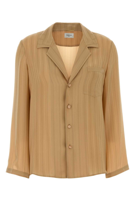 Embroidered silk shirt SAINT LAURENT (857276Y7J39)