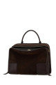 Dark browns suede  Amazona 180 shopping bag LOEWE (A039ASRX03)